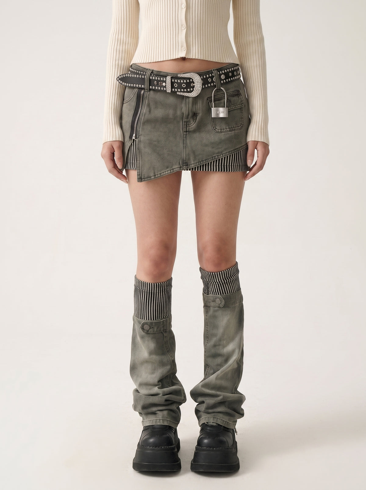 Trackline Skirt Set