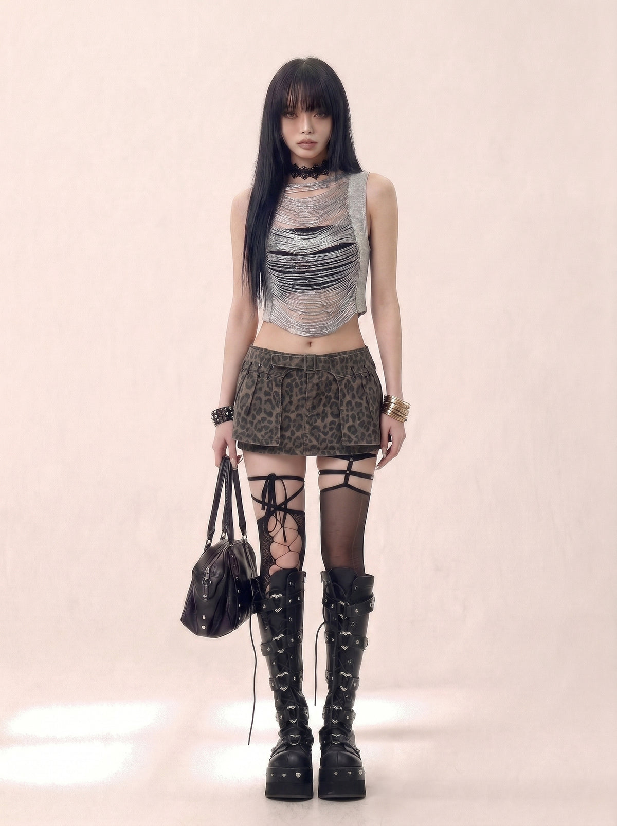 Grit Leopard Skort
