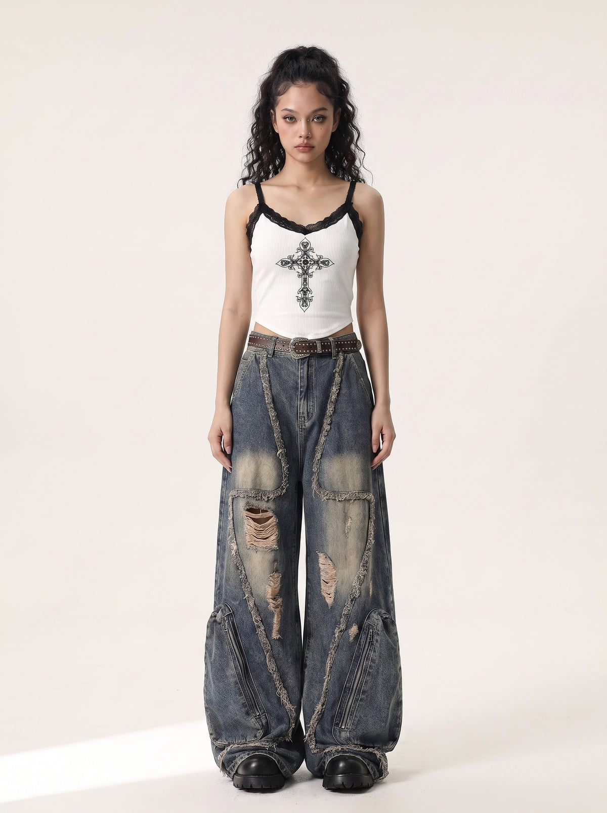 Fracture Lace Cami