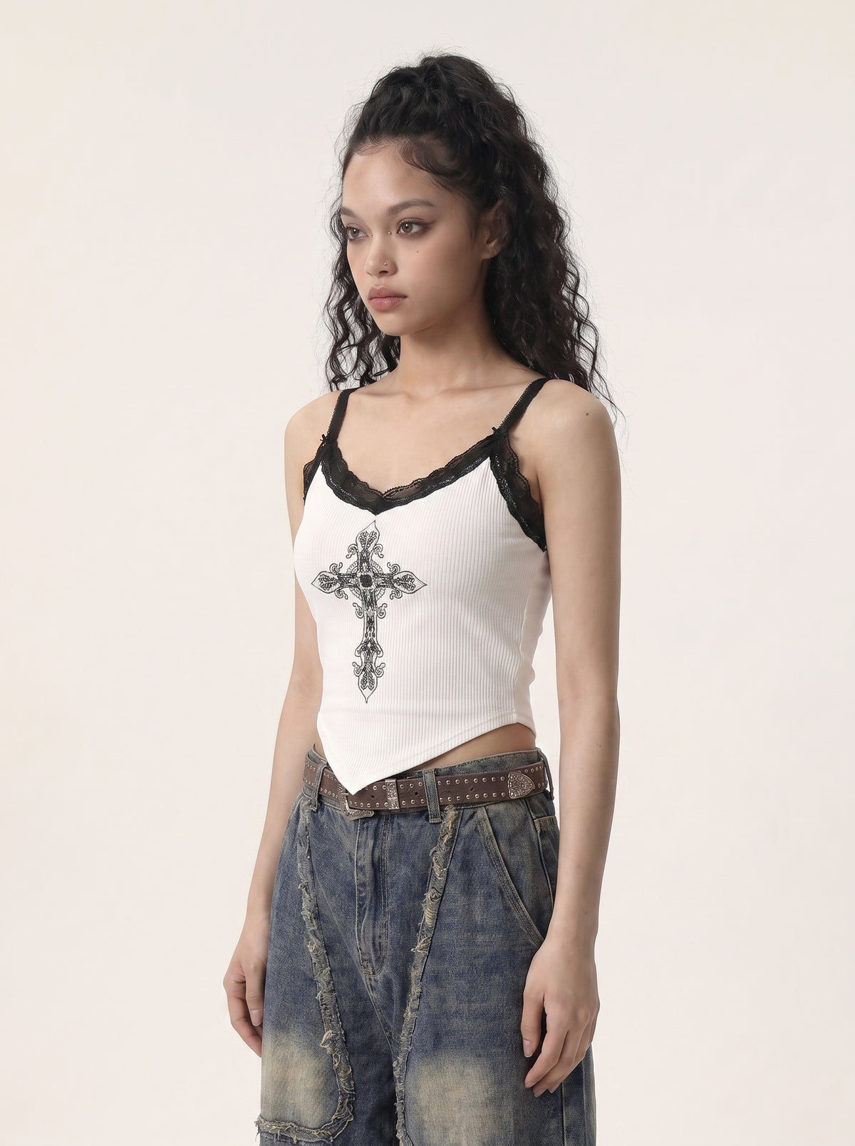 Fracture Lace Cami