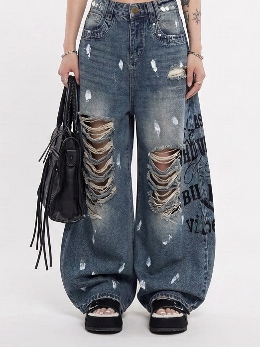 Ink Splash Jeans