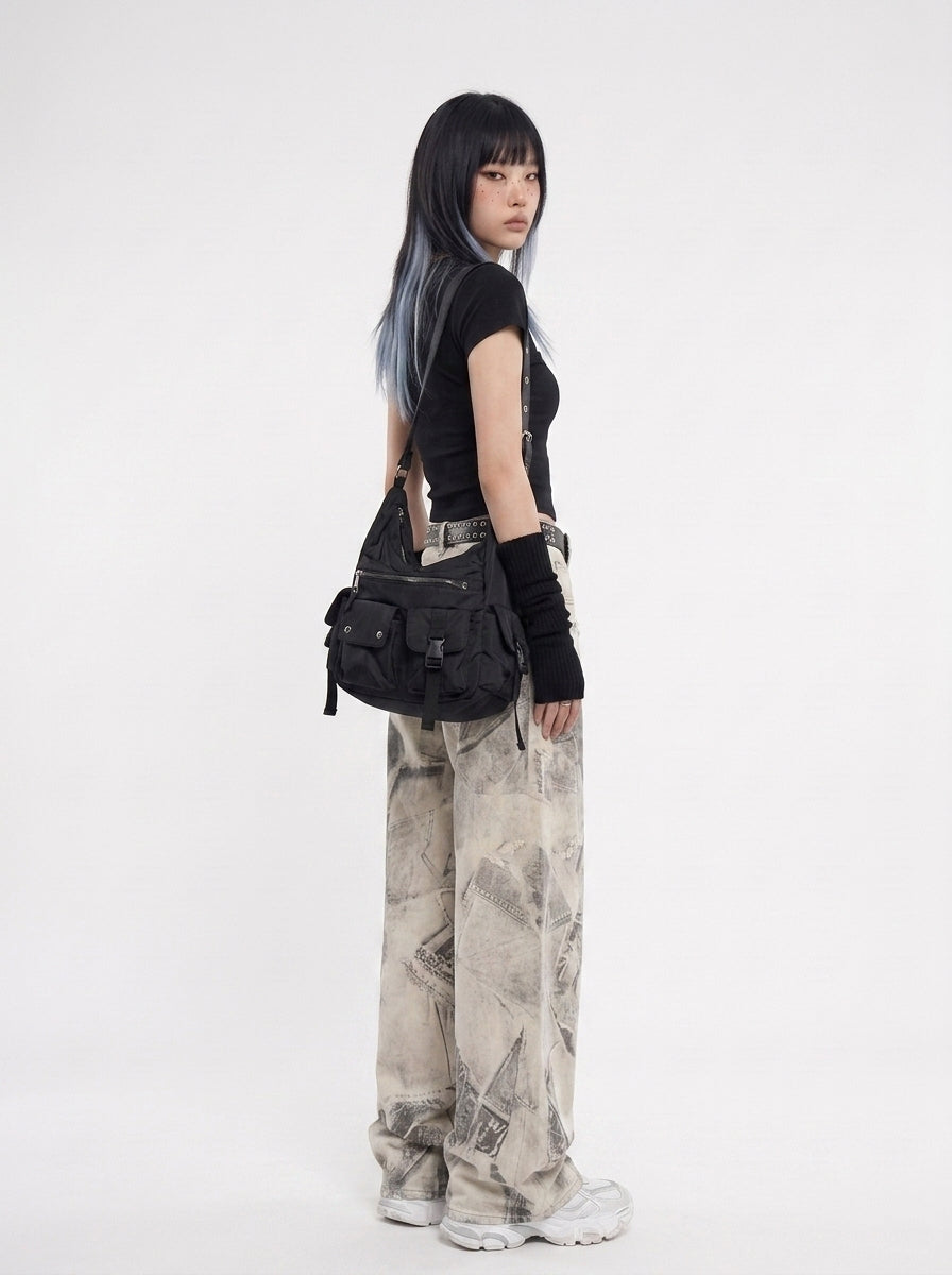 Sigil Print Jeans