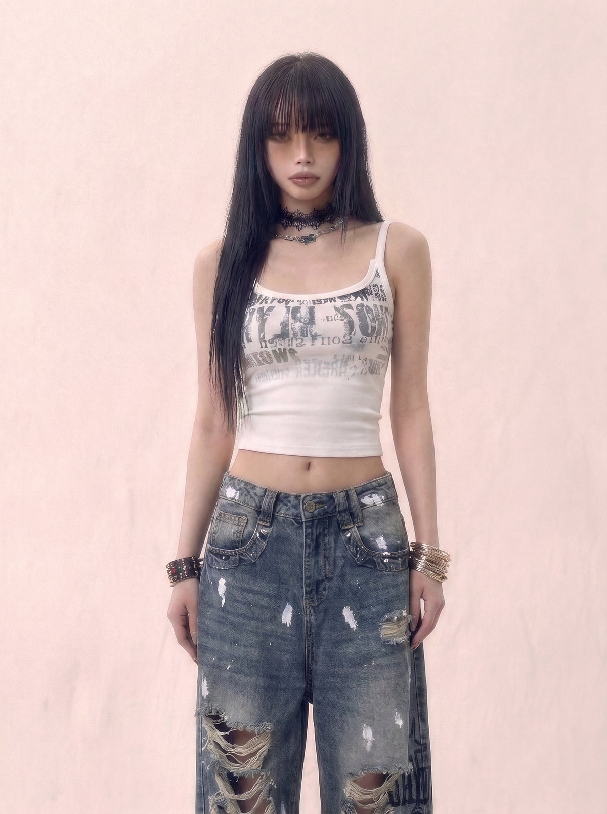 Static Print Cami