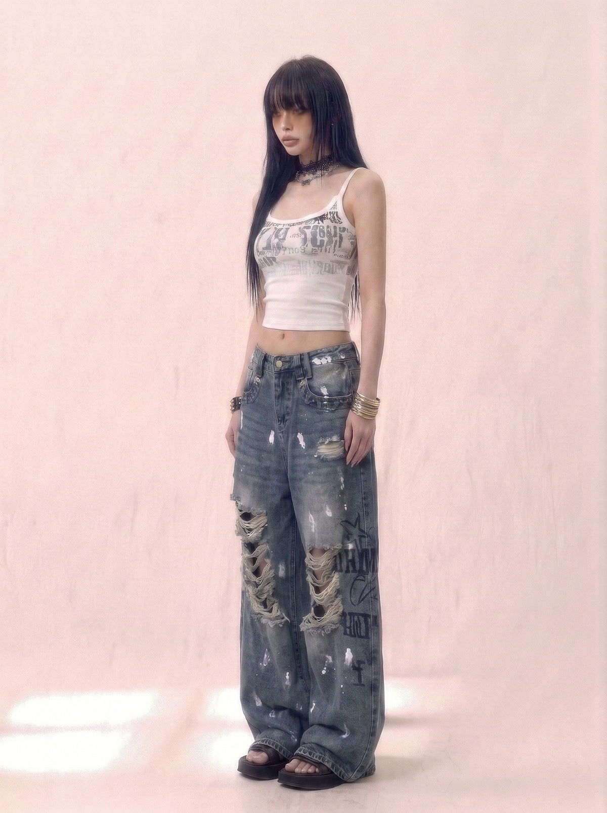 Static Print Cami