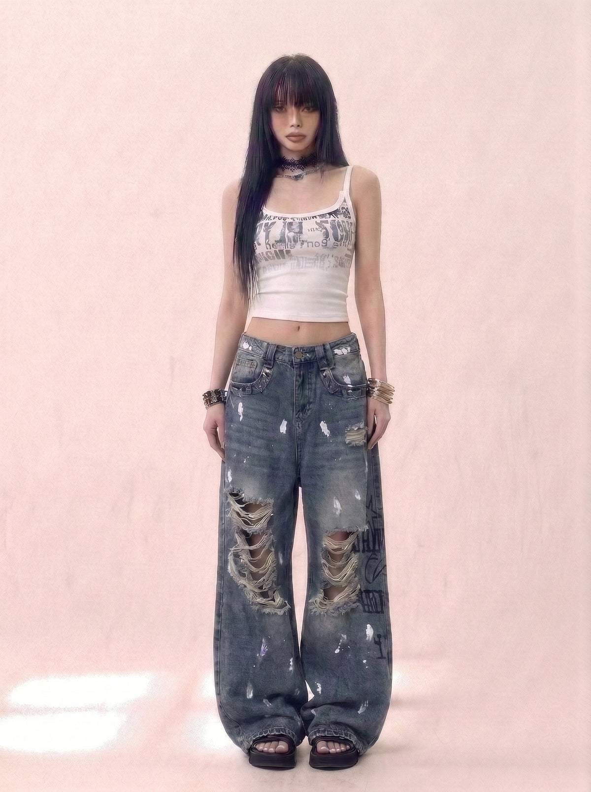 Static Print Cami