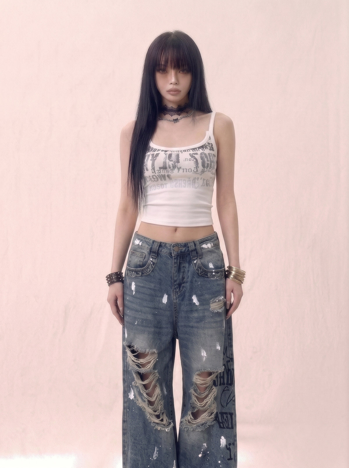 Static Print Cami