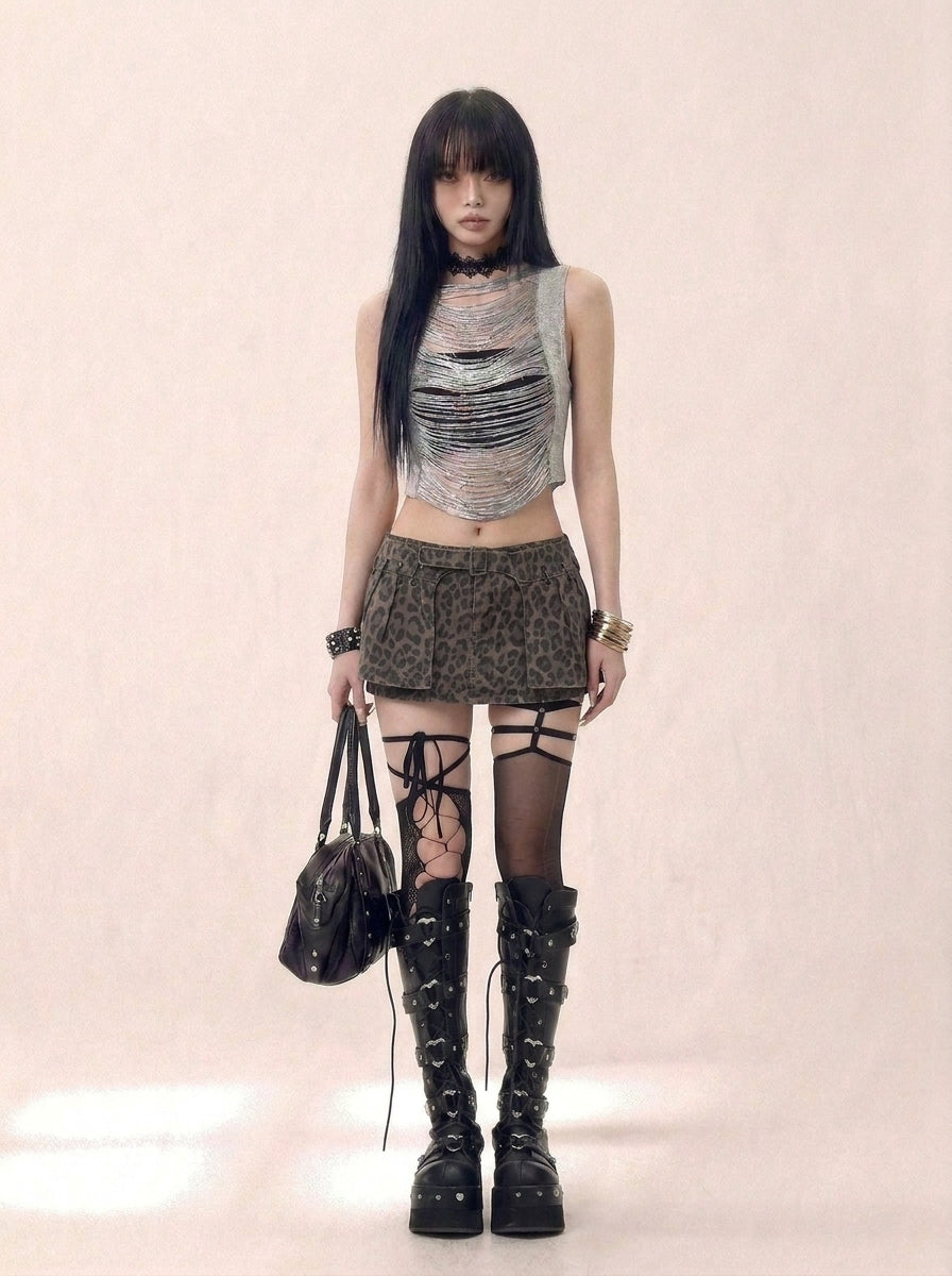 Fray Cutout Vest