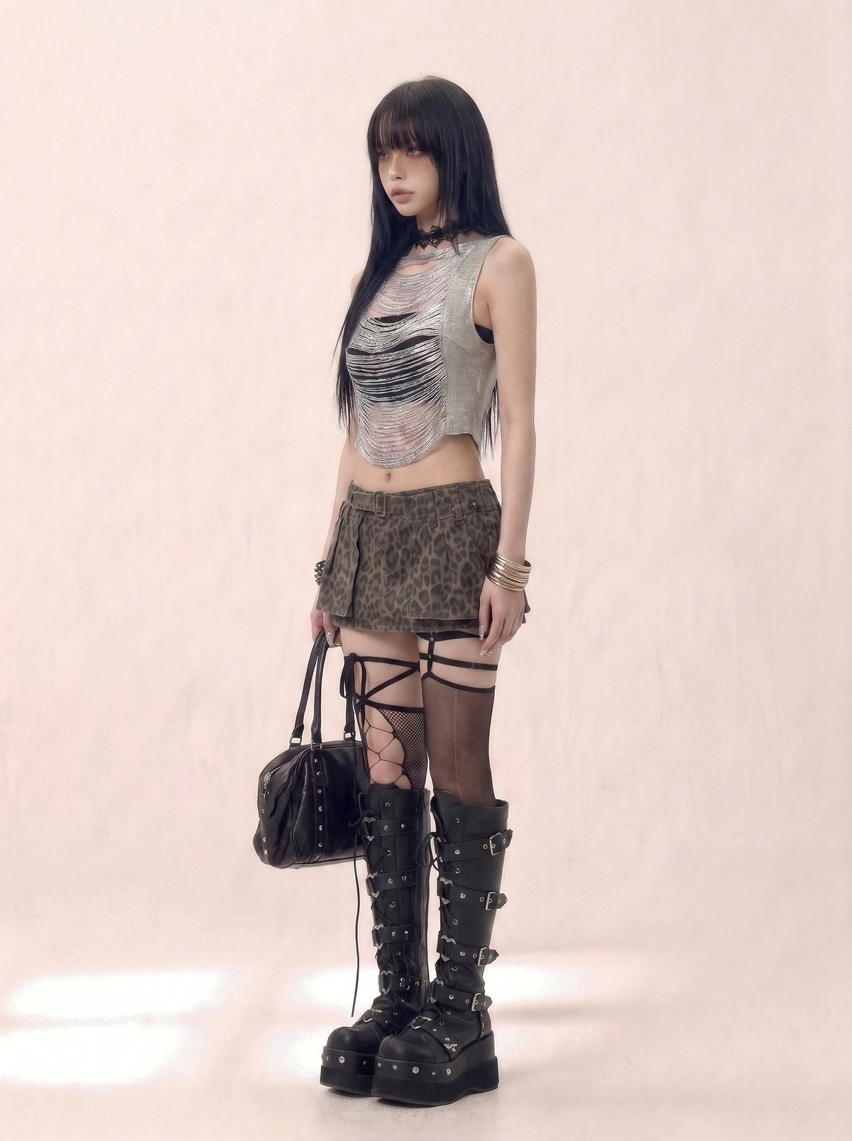 Grit Leopard Skort