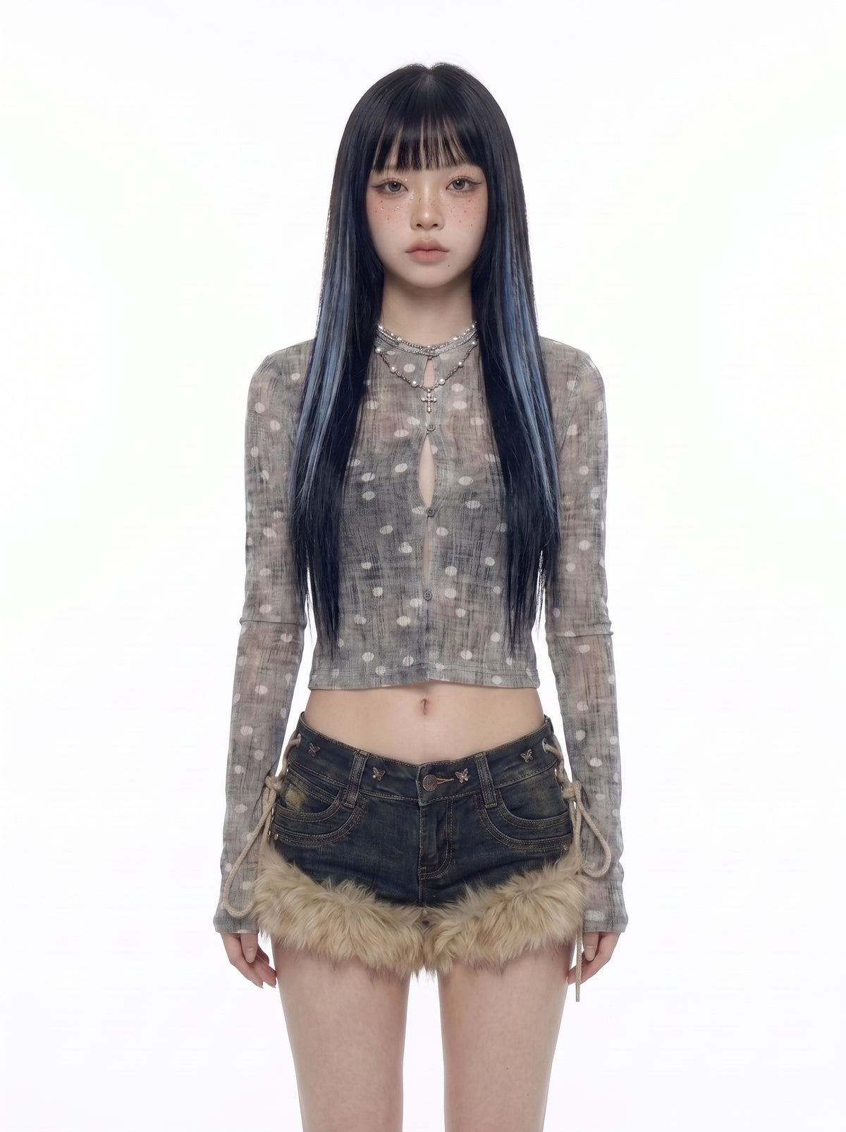 Fur Trim Skirt